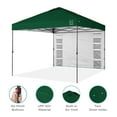 thumbnail image 5 of Best Choice Products 10x10ft Easy Setup Pop Up Canopy, Portable Tent w/ Side Wall, 1-Button Push, Case - Forest Green, 5 of 9