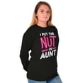 thumbnail image 4 of Aunt Cute Funny Cool Crazy Auntie Women Plus Size Long Sleeve Tee Brisco Brands 2X, 4 of 6