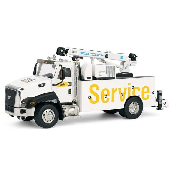 CAT Caterpillar CT660 Auto-Crane Titan 85 Truck w/Miller EnPak White 1/50 Scale Diecast Model by Diecast Masters