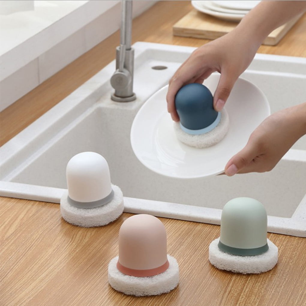 Dishwashing Brush Cleaning Ball Kitchen Spoons Pot Pan Scrubber Stain