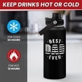 thumbnail image 3 of Best Dad Ever Water Bottle 32oz - Dad Bottle Stainless Steel Insulated Sports Bottles with Lid, Gifts for Father from Daughter Son, Dad Gifts for Birthday Christmas Fathers Day, 3 of 7