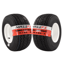 MASSFX 18x8.50-8 front or rear Turf Tire with rim for golf carts, 4-Ply with rectangular tread for excellent traction and easy cleaning, Non-highway use only (2 Pack)