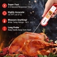 thumbnail image 2 of TempPro Digital Meat Thermometer TP19HW Waterproof Food Thermometer, Candy Cooking Grill Kitchen Thermometer with Magnet, 2 of 8