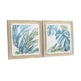 thumbnail image 5 of 29" x 29" Leaf Framed Wall Art with Brown Frame, by DecMode (2 Count), 5 of 9