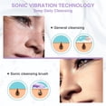 thumbnail image 2 of Depurador facial de silicona, cepillo de limpieza facial eléctrico 3 en 1, masajeador facial impermeable IPX7, cepillo facial recargable USB para limpieza profunda, exfoliación suave, remove, 2 of 5