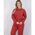 thumbnail image 3 of Real Essentials 2 Pack: Women’s Pajama Set Super-Soft Short & Long Sleeve Top With Pants (Available In Plus Size), 3 of 5