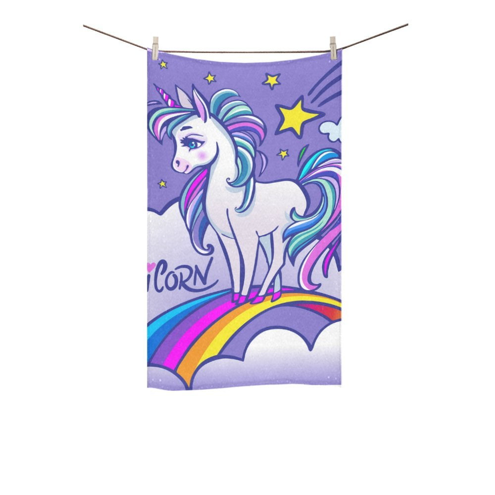 unicorn bath towel