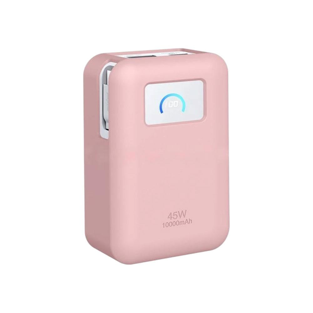 Coque Silicone Fine Pour Batterie Externe Anker Nano 45W 10000mAh - Protection Antichoc, Anti-traces, Couleur Rose/noir/gris
