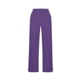 thumbnail image 6 of NAISIBABY Flare Pants for Girls, Stretchy Soft High Waist with Pockets Kids Casual Yoga Dance Bell Bottoms Purple 14T, 6 of 7