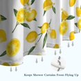 thumbnail image 6 of Yellow Lemon Fruit Flowers White Pattern Shower Curtain 72"x84" ,Bathroom Decorative Shower Curtains Set with 12 Hooks,Modern Waterproof Washable Shower Curtain, 6 of 6