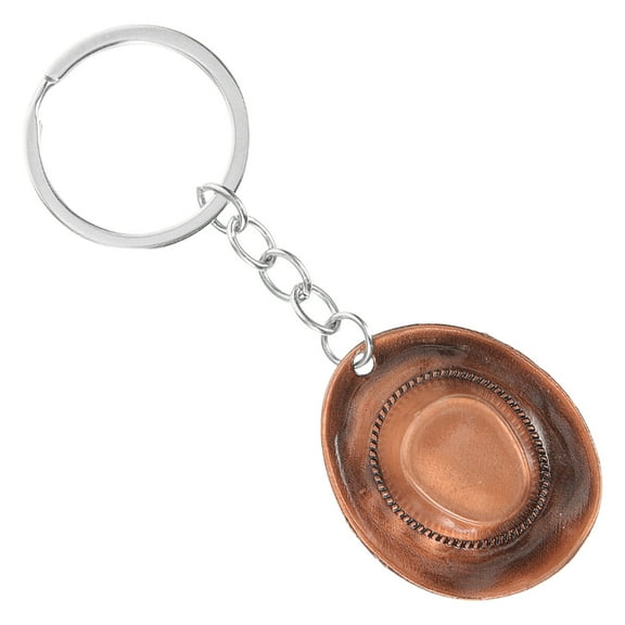 Hemoton Mini Western Hat Keychain Backpack Key Chain Purse Pendant Souvenir Keychain