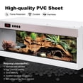 thumbnail image 6 of Tempered Glass Reptile Habitat 39"x16"x16", Ventilation Terrarium Tank, Breeding Enclosure for Geckos Tortoises(Dual Temperature Control), 6 of 9