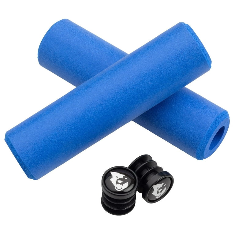 Wolf Tooth Components Fat Paw Silicone Foam Grips 9.5mm Diameter: Blue 