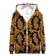 thumbnail image 2 of Sudadera con capucha y cremallera con estampado 3D de piel de serpiente y leopardo para hombre y mujer, de manga larga, de gran tamaño, informal, para calle, 2 of 4