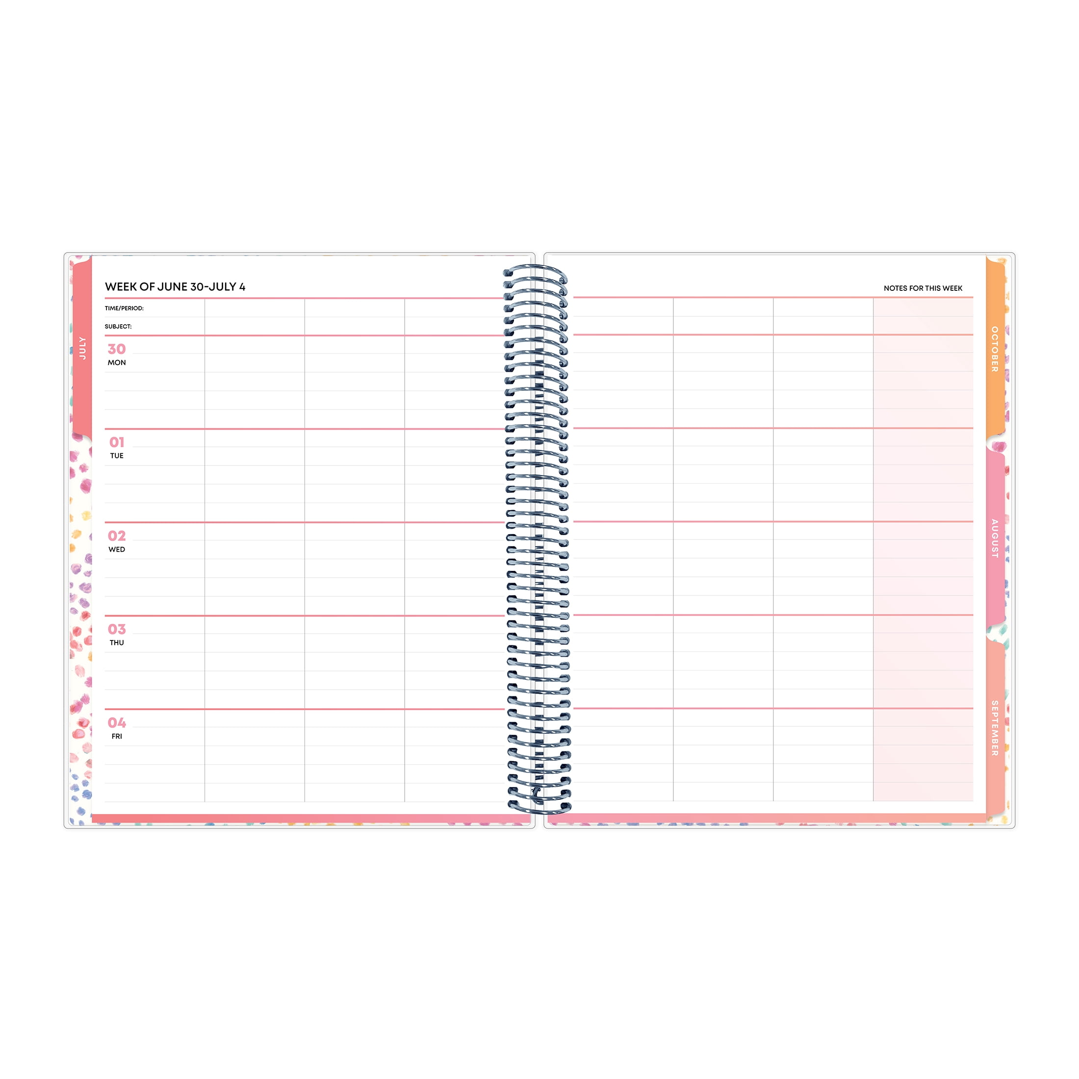 Teachwell for Blue Sky Monthly Weekly Large, 8.5" x 11", Kataria 12-Month (July 2025 - June 2026)