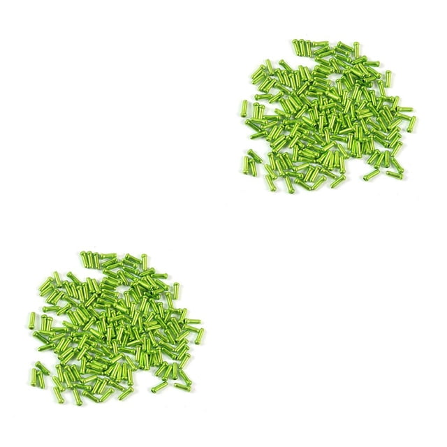 Sonducket Paquete de 50 cables de freno, tapa trasera de aleación de aluminio, reemplazo de cubierta de línea de cambio de marchas MTB, accesorios verdes Verde 2piezas Sonducket CBP471127