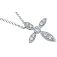 thumbnail image 3 of Sterling Silver Cross Necklace For Girls & Flower Girl Gift, 3 of 4