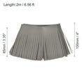 thumbnail image 2 of Unique Bargains 2 Yards 4 Inch Faux Leather Fringe Trim Tassel Fringe for Sewing, Gray, 2 of 6