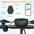 thumbnail image 4 of RCB D7PRO Foldable Electric Scooter 1600W Motor 28MPH 80 Miles Range, 10" Off-Road Tires, Dual Shocks, APP Control&NFC, 4 of 11