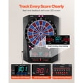 thumbnail image 4 of VEVOR Electronic Dart Board, 13.5" Target Dartboard with 45 Games & 474 Variations for Up to 8 Players, 6 Dart Shafts with Flights & 50 Soft Tips, Color LED Cricket Scoring Screen for Home Party Bar, 4 of 9