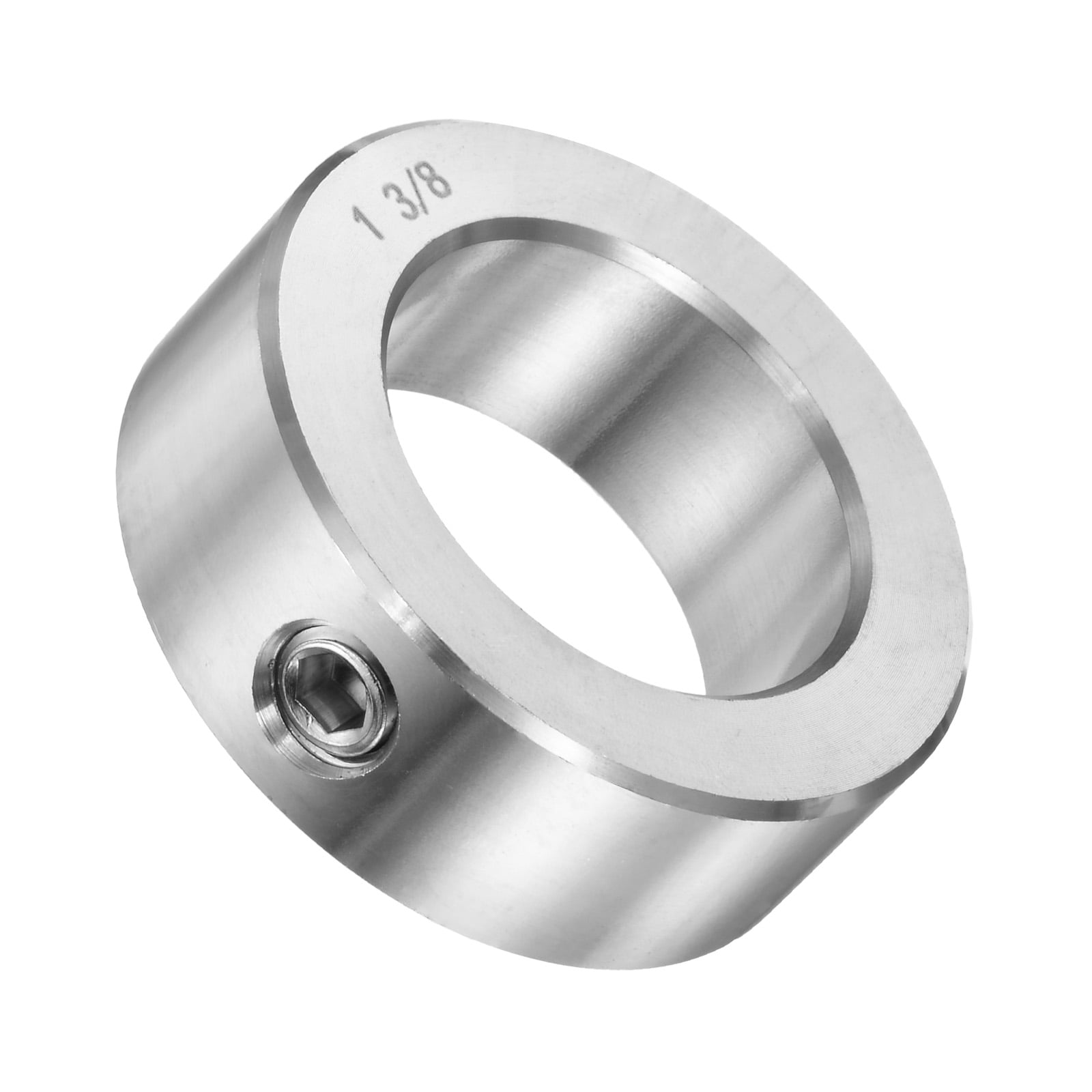 2 Packs Set Screw Collars 1-3/8" Bore 304 Stainless Steel Shaft Collars, 2-1/8" OD, 3/4" Width