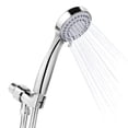 thumbnail image 1 of nipocaio Pommeau de Douche 3 Modes Rond avec Support de Douche et Tuyau de Douche Flexible 1,5m, 1 of 5