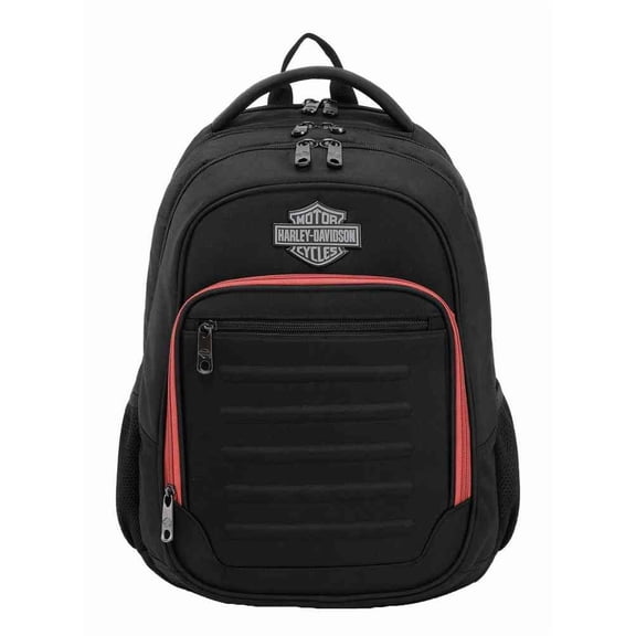 Harley-Davidson Metal Bar & Shield Cruiser Rugged Backpack, Polyester Black, Harley Davidson