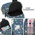 thumbnail image 4 of Starry Night Sky Sling Backpack, Planet and Nebula Design, Astronaut and Alien Themed Crossbody Bag for Space Geeks, 4 of 6