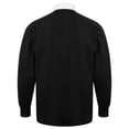 thumbnail image 2 of Front Row - Polo de manga corta liso para hombre/Caballero Modelo Classic (Negro/Blanco), 2 of 3