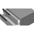 thumbnail image 2 of Casabianca Home Carter Left nightstand in gray matte., 2 of 5