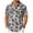 Gray, variant on ZVNAΖH Men's Tropical Palm Tree Print Hawaiian Shirt, Short Sleeve Collared Button Down Top for Summer Vacation & Beach