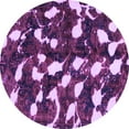 thumbnail image 1 of Ahgly Company Indoor Round Abstract Purple Modern Area Rugs, 7' Round, 1 of 4