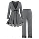 thumbnail image 2 of Conjunto Pijama Talla Extra Manga Larga Encaje Pavo Real Rosegal Pijamas y Batas Tallas Grandes, 2 of 5