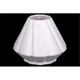 thumbnail image 1 of Urban Trends Collection 21475 Ceramic Short Round Vase with Diagonal Ridges, Low Belly & Tapered Bottom, Matte Finish - White, 1 of 1