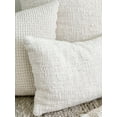thumbnail image 5 of Cozy Cotton White Boucle Lumbar Pillow 14x20 14x20 / Pillow Cover Only / White, 5 of 9