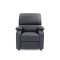 thumbnail image 3 of Hodedah Recliner with 2-Cup Holders in Black, 3 of 11