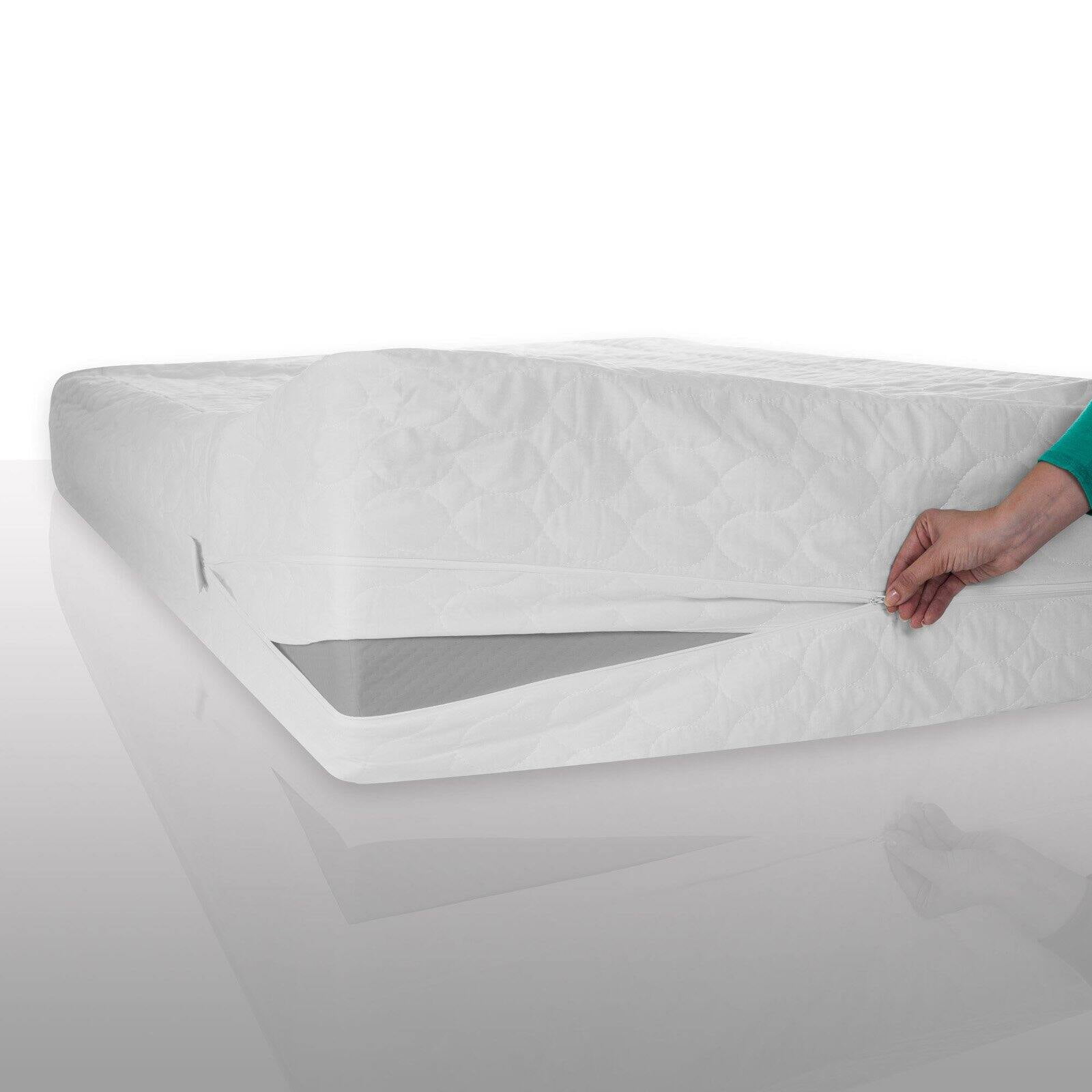 Mattress encasement Protector zippered Waterproof bed bugs dust mites bedding 