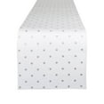 thumbnail image 3 of DII Modern Cotton Polka Dot Table Runner Set in White/Silver (Set of 5), 3 of 6