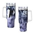 thumbnail image 3 of Lsque Chucky Pattern 40 OZ Ice Bully Cup with Handle and Straw, Double Wall Stainless Steel Tumbler Travel Coffee Cup with Lid for Christmas Present, 3 of 8
