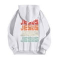 thumbnail image 3 of MHFRRA Sudaderas Casuales para Hombre para Uso Diario, Sudaderas Estampadas de Corte Relajado para Otoño E Invierno, Fáciles de Cuidar, Elegantes y Cómodas Blanco, 3 of 4