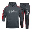 thumbnail image 4 of Chándal de otoño e invierno para hombre, conjunto de 2 piezas con capucha y estampado informal, ropa deportiva para correr de alta calidad, ropa de calle, 4 of 4