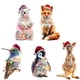 thumbnail image 2 of Adornos navideños colgantes de acrílico 2D con flores artificiales. Ideales para decorar las fiestas. 5 piezas de decoración otoñal para el hogar, plantas artificiales, regalos de cumpleaños para muje, 2 of 3