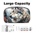 thumbnail image 3 of Wolf Waterproof Oxford Cloth Charger Case with Storage Pouch, Cord Organizer, Phone Cable Organizer, and Charger Storage Organizer - 5.9x9.44x3.14 in., 3 of 6