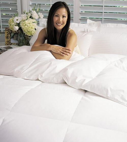 Premium Baffle Box Medium Weight Goose Down Comforter (Level 3) White
