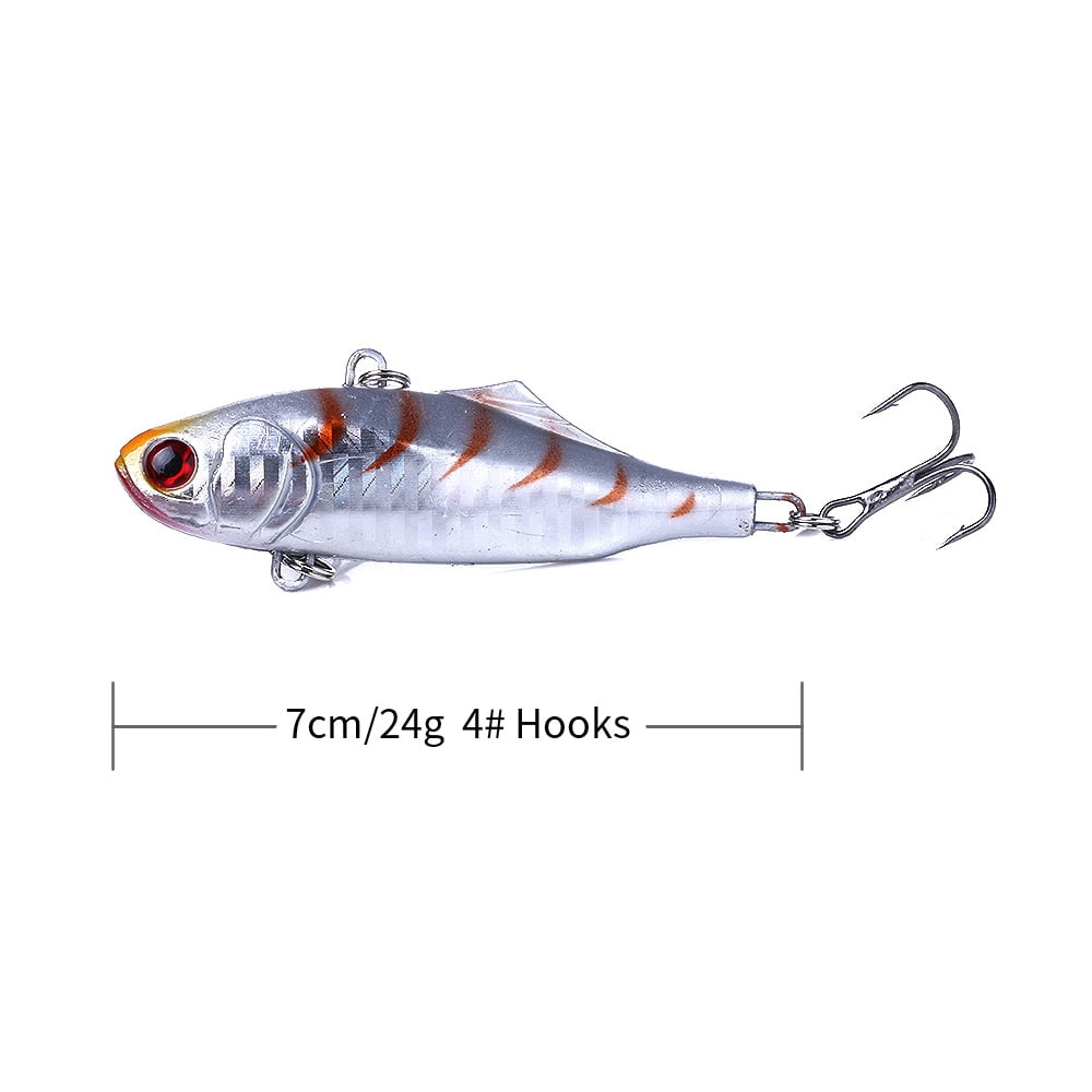 HENGJIA Fishing Lures, 9 Pack Lipless Crankbaits for Bass, Deep Diving Minnow VIB Lifelike Hard Baits Sinking Fishing Lure for Saltwater Freshwater Bass, Redfish, Trout, Walleye, 0.85oz/2.76in