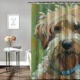 thumbnail image 2 of Orinice White Dog Bathroom Decor Set with Colorful Luxurious Graphic Print Polyester Fabric Shower Curtain - Chic Modern Style 69x72, 2 of 7