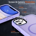 thumbnail image 4 of Entronix Magsafe Compatible Back Cover Cell Phone Case for Apple iPhone 11, Purple, 4 of 6