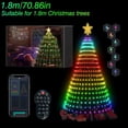 thumbnail image 1 of Luces LED Multicolor para decoración de árbol de Navidad, cadena de estrella, cascada, hadas, aplicación de Navidad, Bluetooth, hogar, patio, vacaciones, 1 of 4