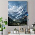 thumbnail image 4 of Majestic Snow-Capped Mountain Canvas Print, Nature Wall Art for Living Room Bedroom Office Study Cabin Lodge Decor, 4 of 8