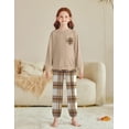 thumbnail image 3 of Arshiner Girls 2 Piece Outfits Casual Clothing Sets Long Sleeve Pullover Sweatshirts and Sweatpants with Pockets, 3 of 6